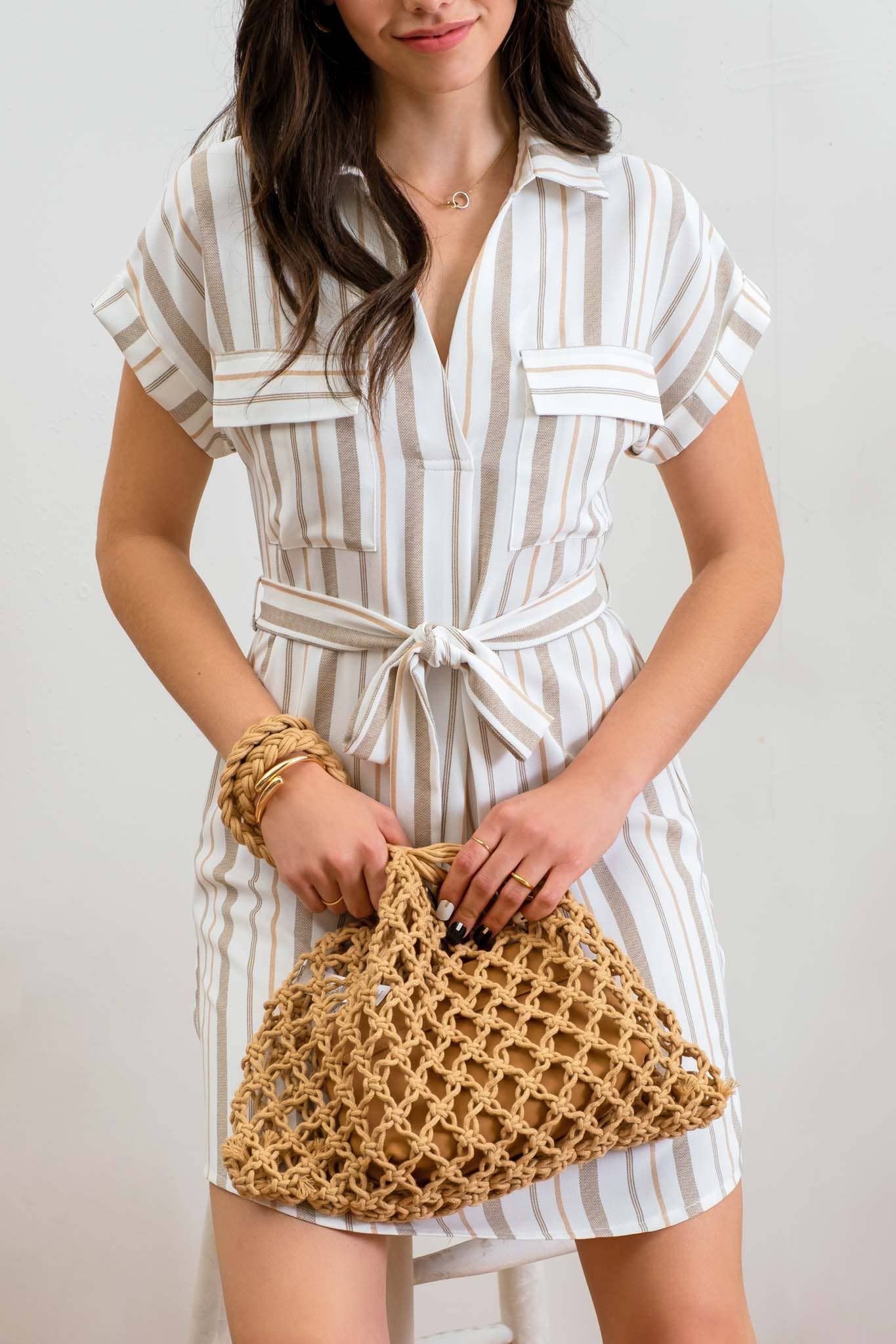 Mine Belted Shirt Dress
