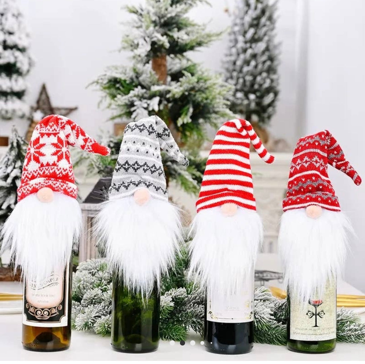 Gnome Wine/Bottle Toppers