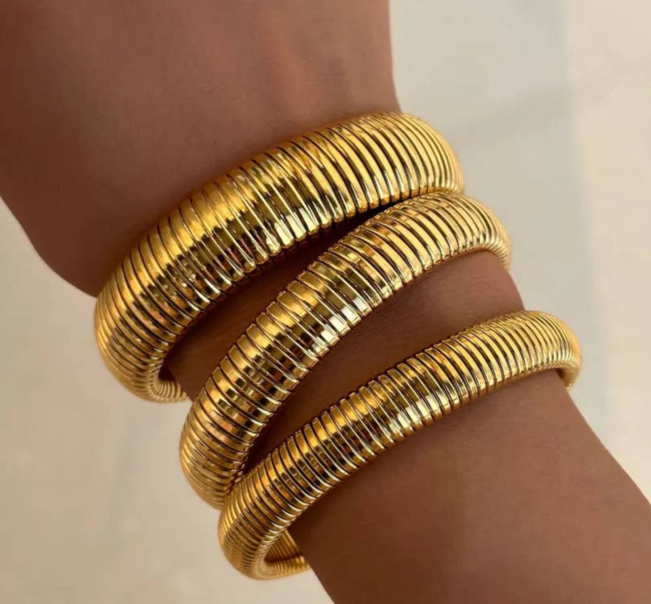 18K Gold Plated Bangle Bracelet