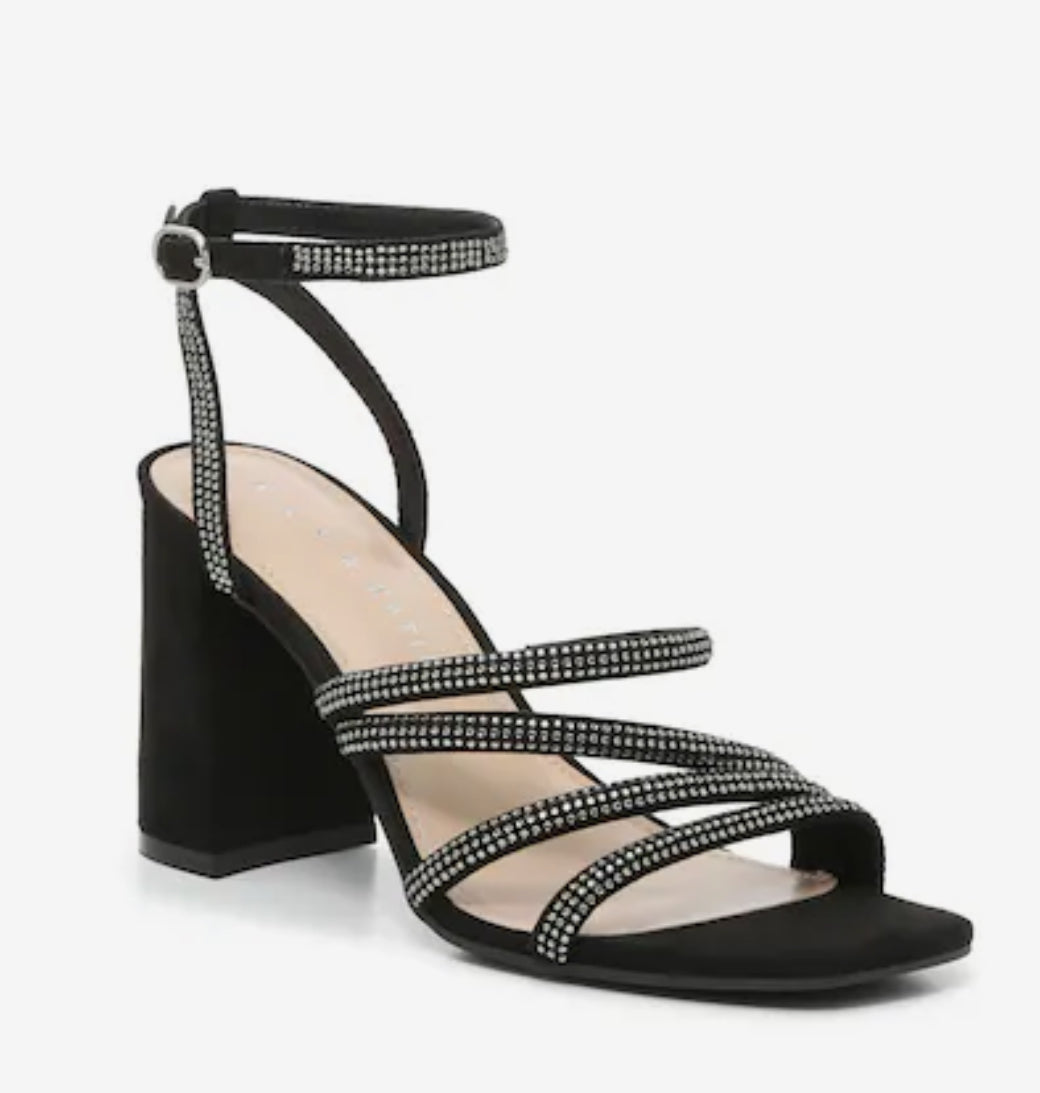 Kelly & Katie Black Sandal Heels