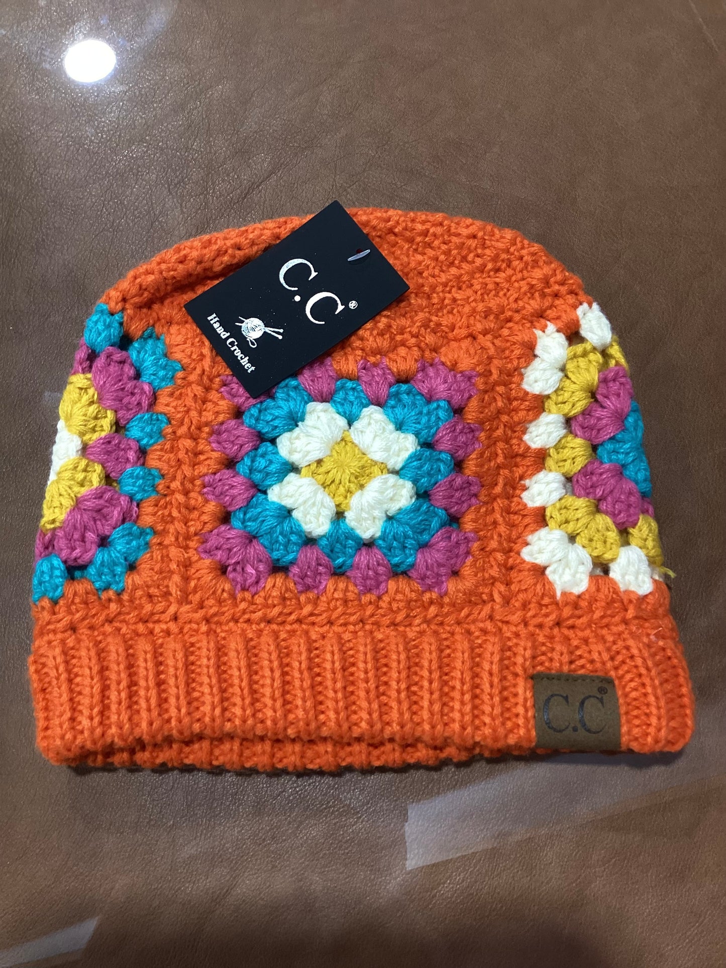 CC Multi Color Crochet Beanie