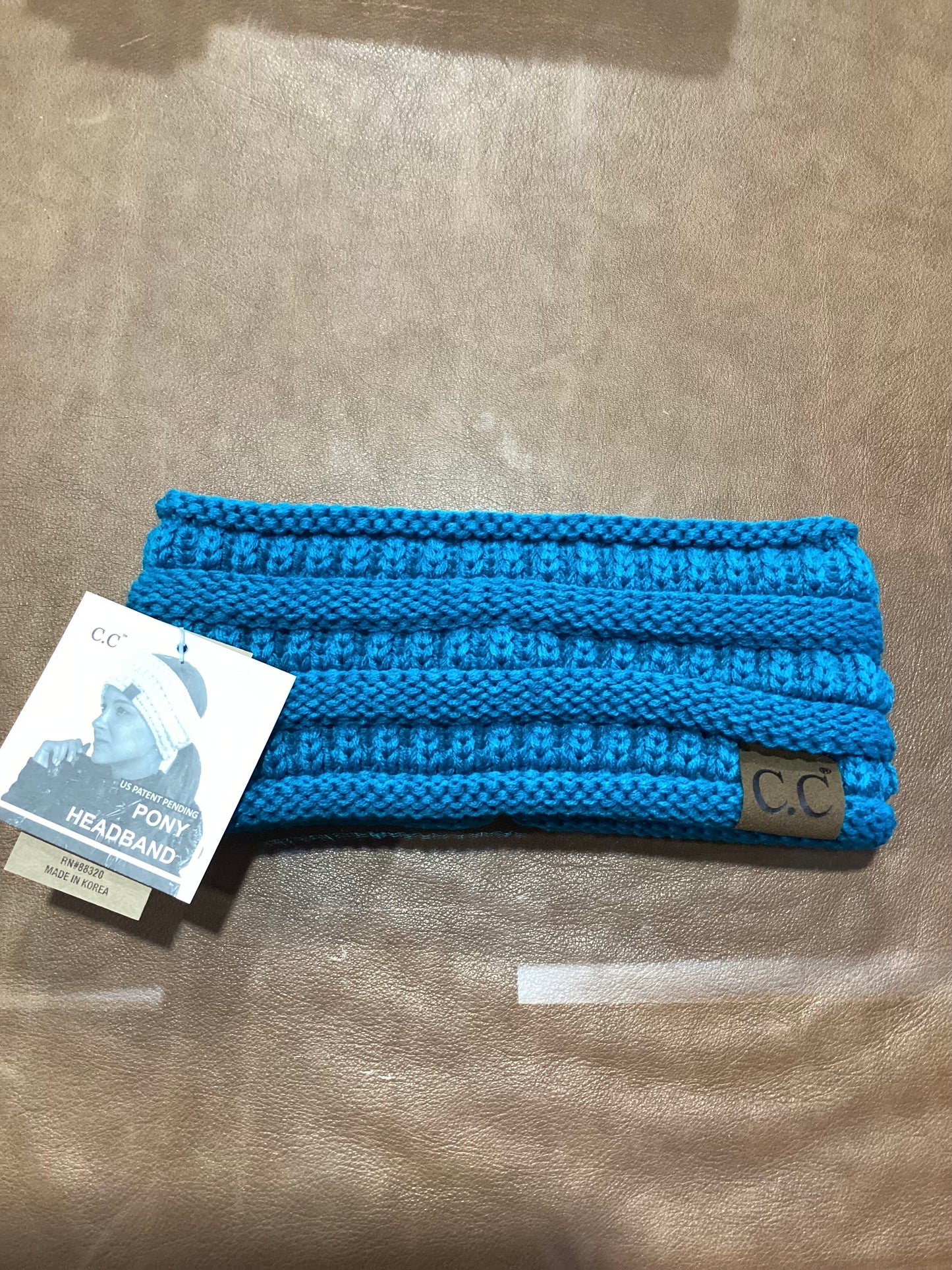 Solid Ribbed Ponytail CC Headband