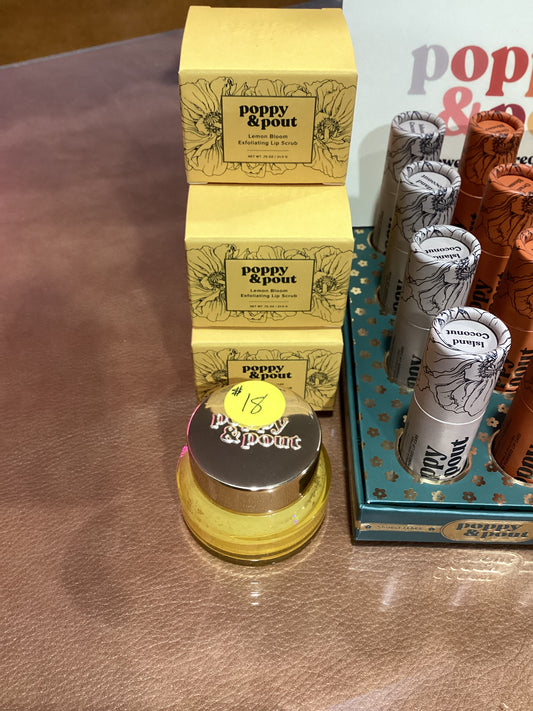 Poppy & Pout Exfoliating Lip Scrub (Lemon Bloom)