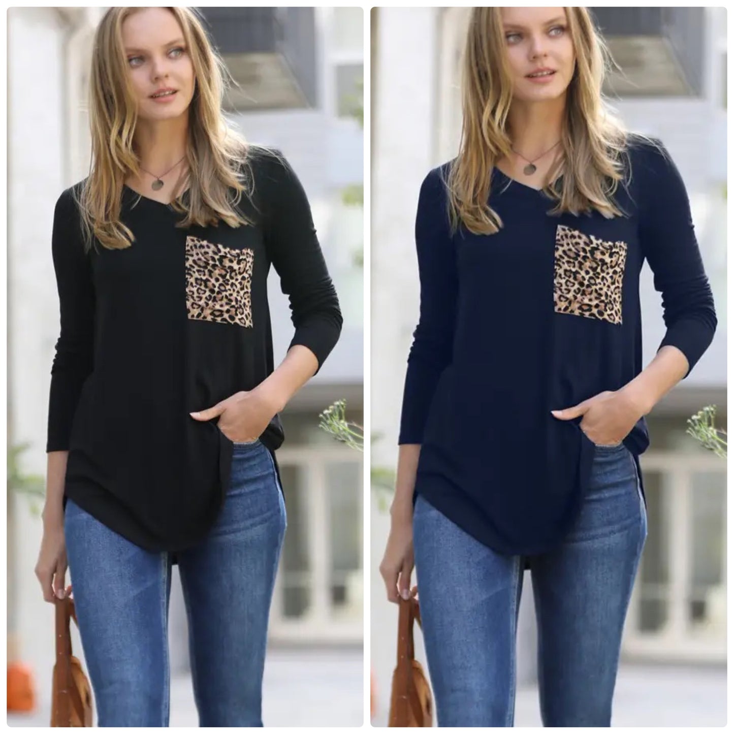 Zenana Leopard Pocket Shirt