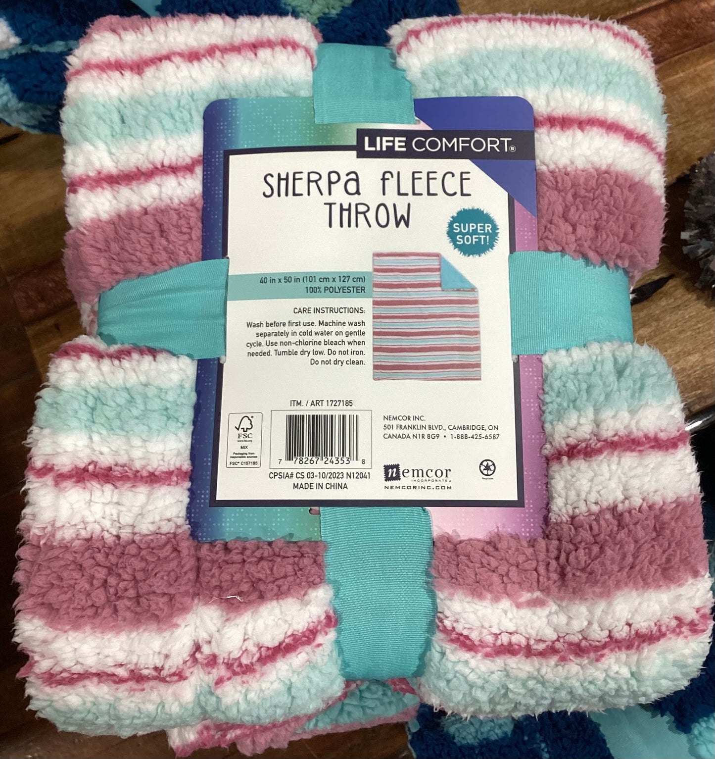 Sherpa Fleece Throw