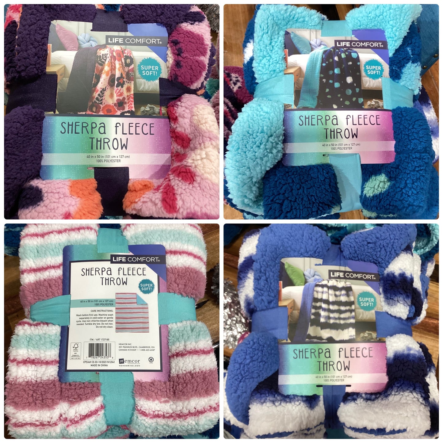 Sherpa Fleece Throw