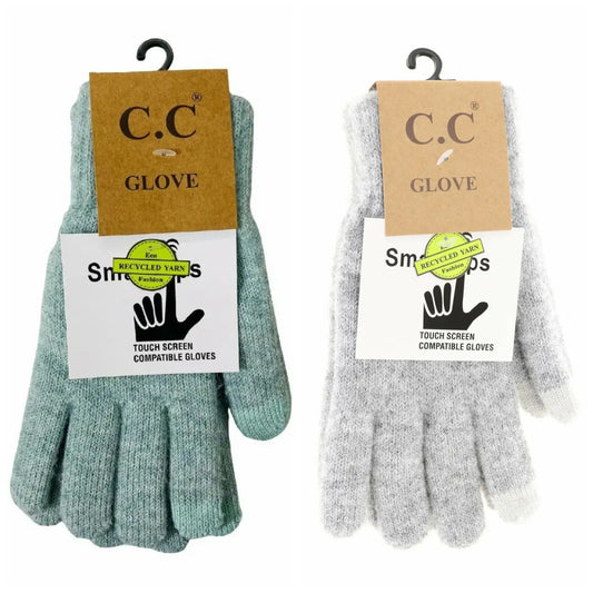 CC Beanie Soft Knit Gloves