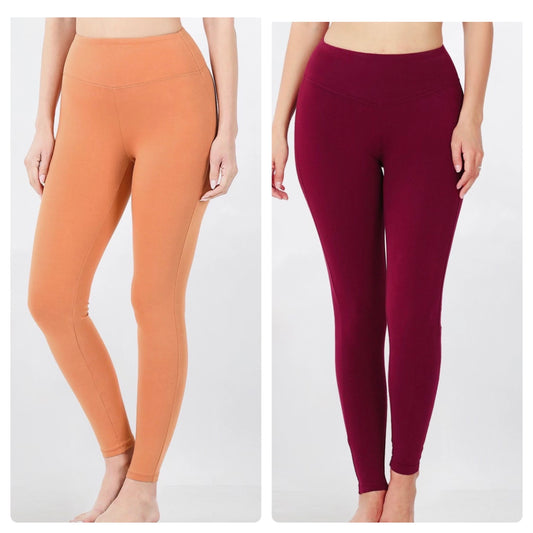 Cotton Tummy Control Leggings