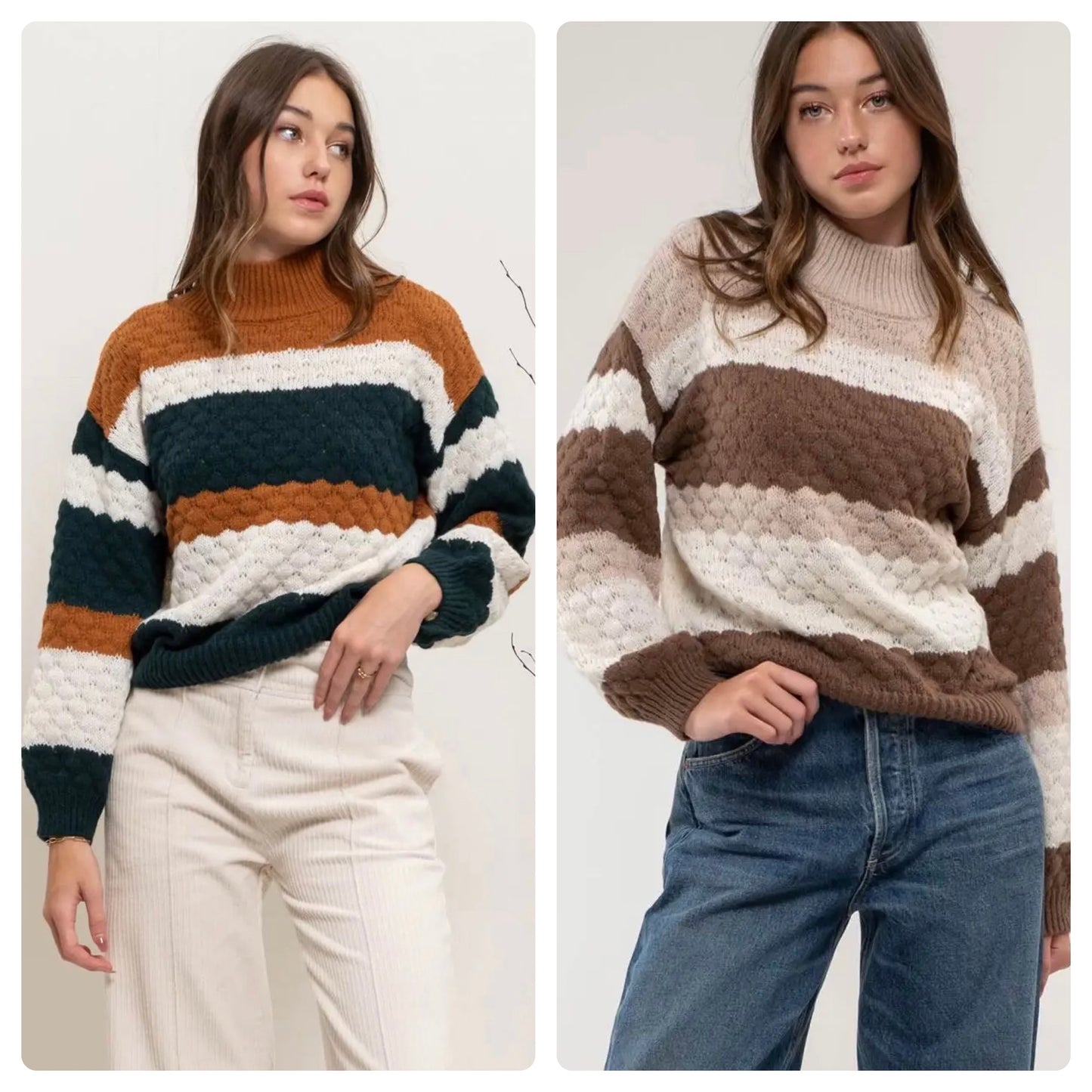 Striped Multicolor Knit Sweater