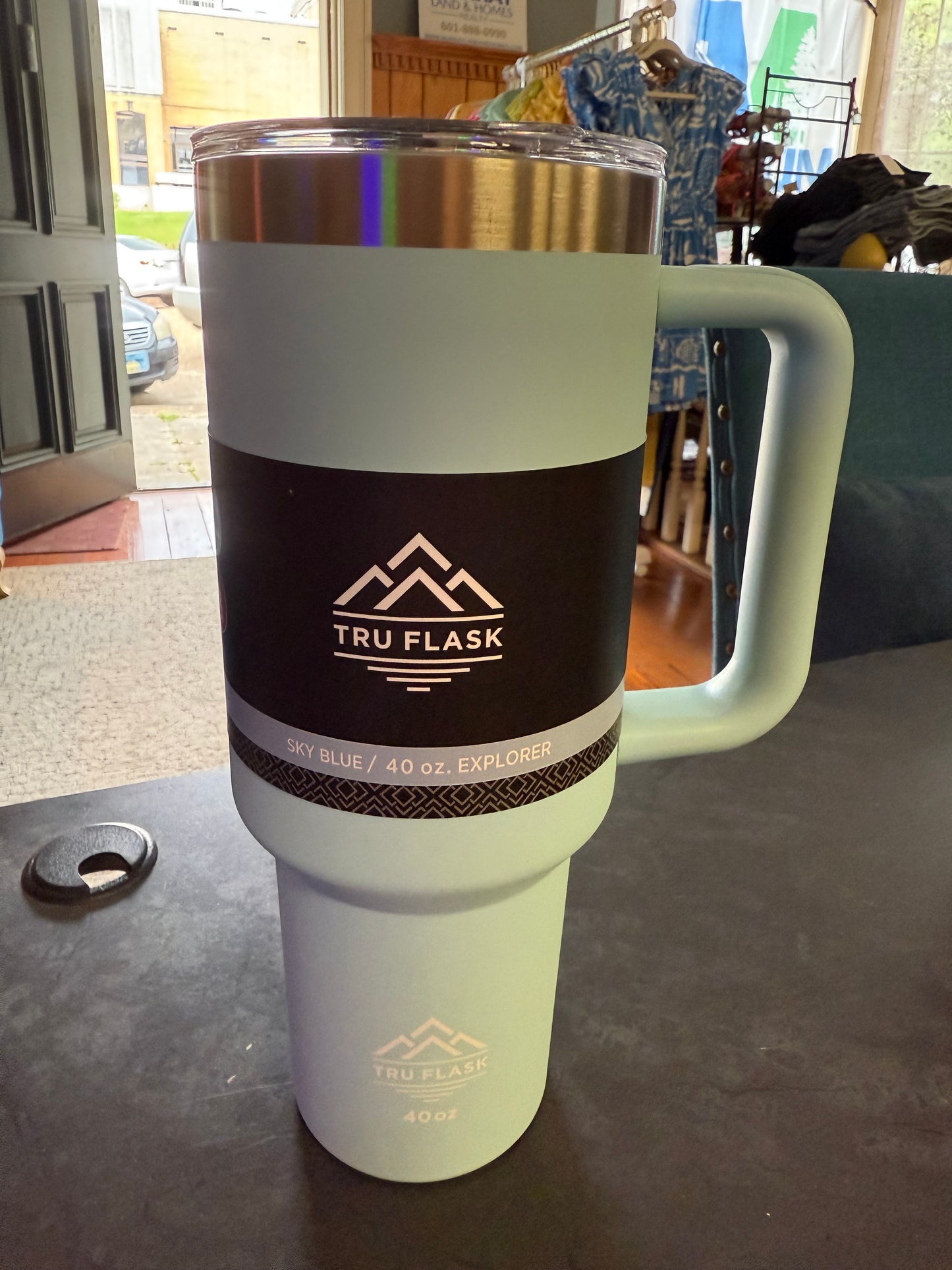 Tru Flask 40 oz Tumbler with Handle (Straw Included)
