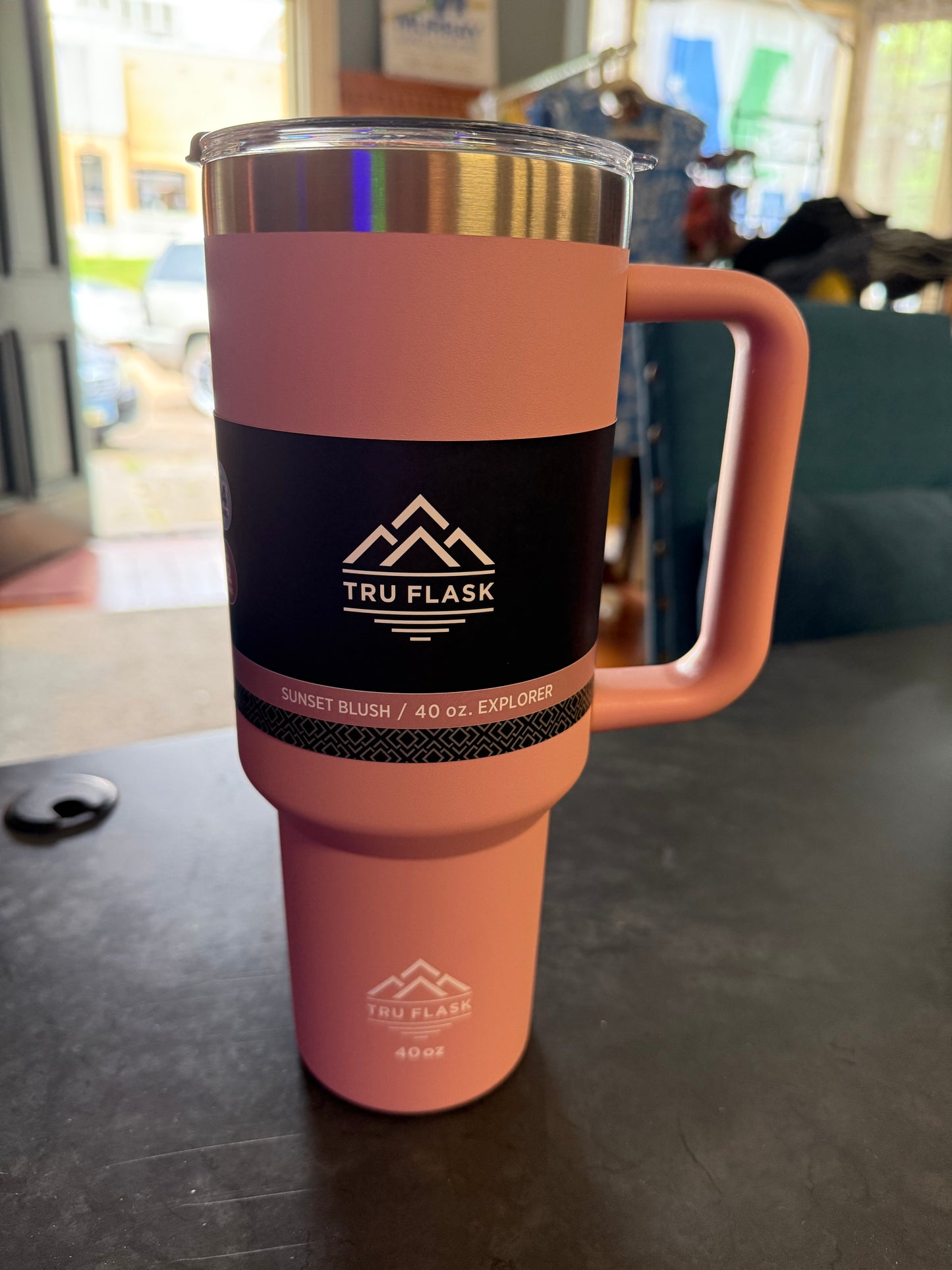 Tru Flask 40 oz Tumbler with Handle (Straw Included)