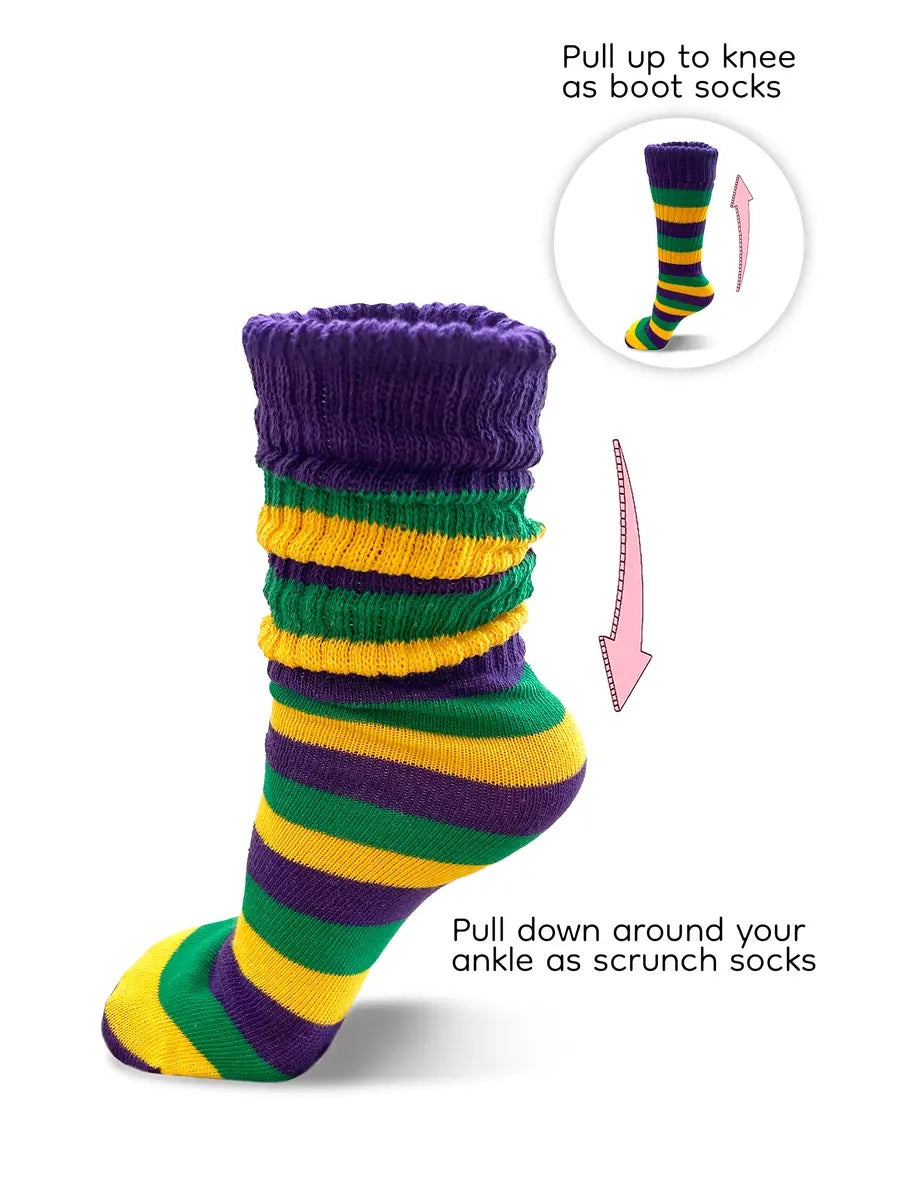 Mardi Gras Socks