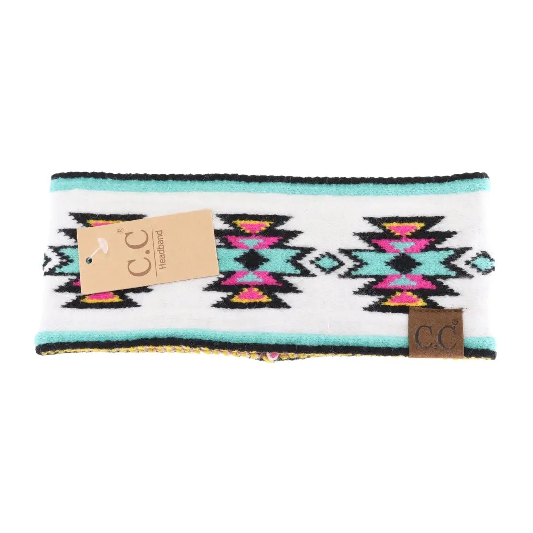 CC Beanie Aztec Print Headband