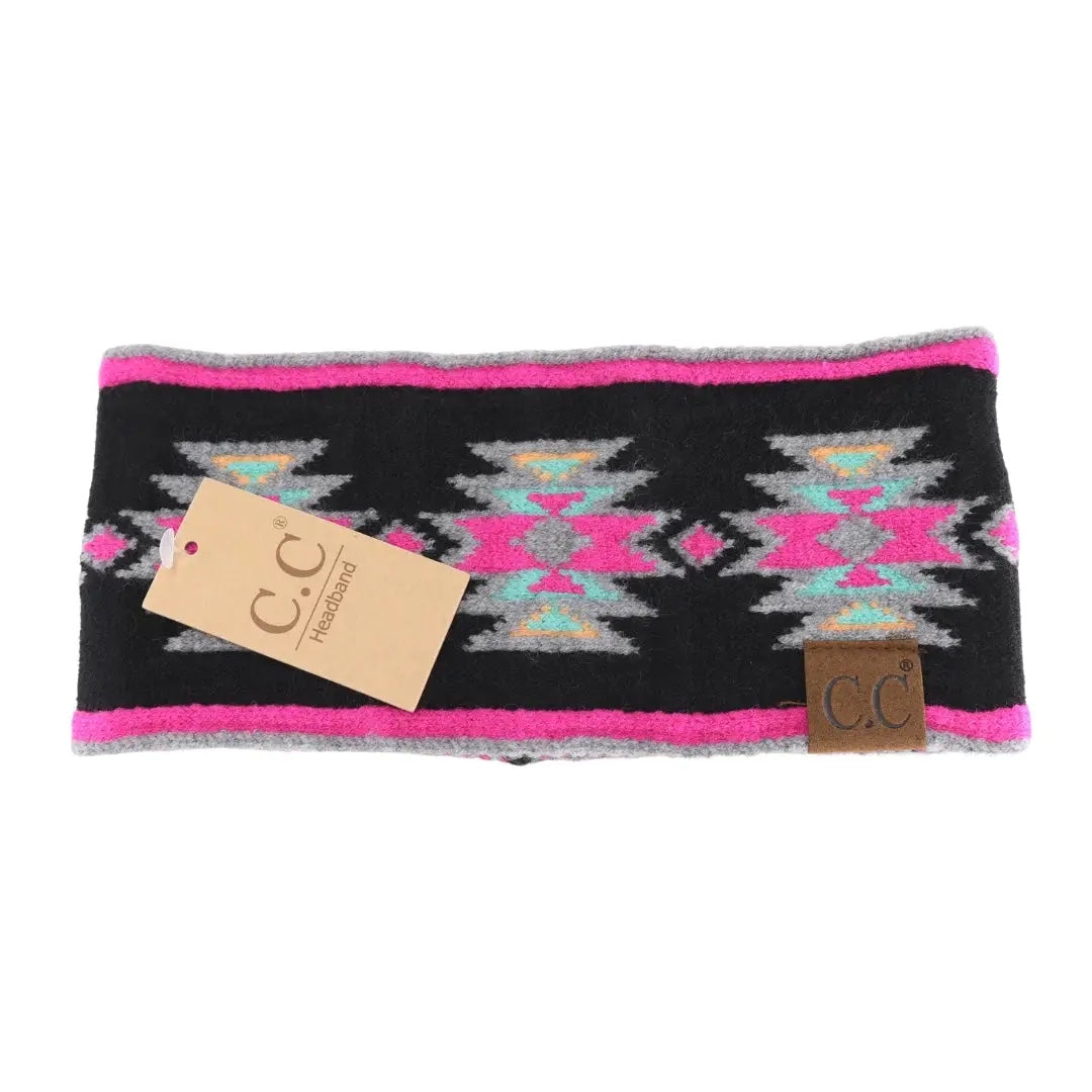 CC Beanie Aztec Print Headband
