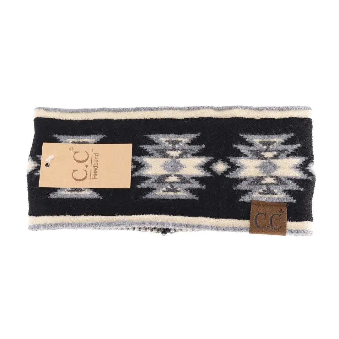 CC Beanie Aztec Print Headband