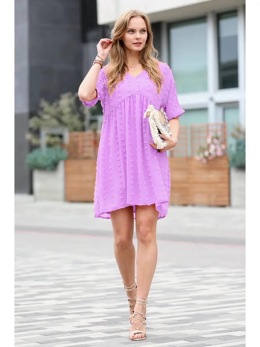 Swiss Dot Babydoll Dress