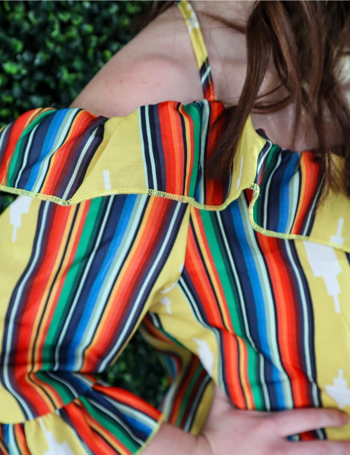 Merigold Kiss Criss Cross Off the Shoulder Blouse