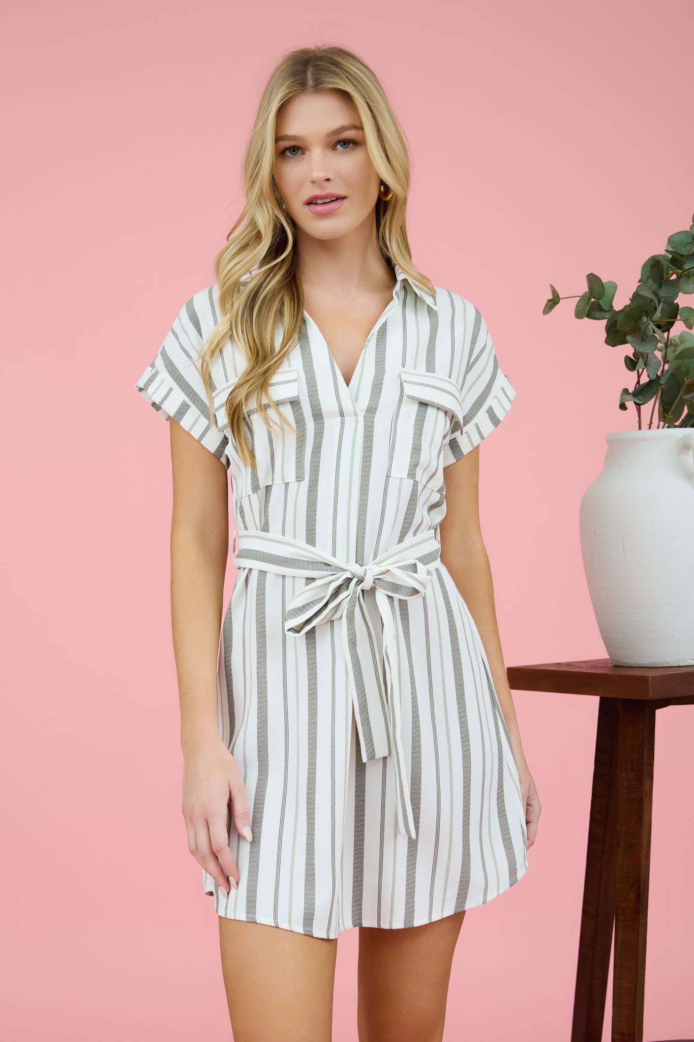 Mine Belted Shirt Dress