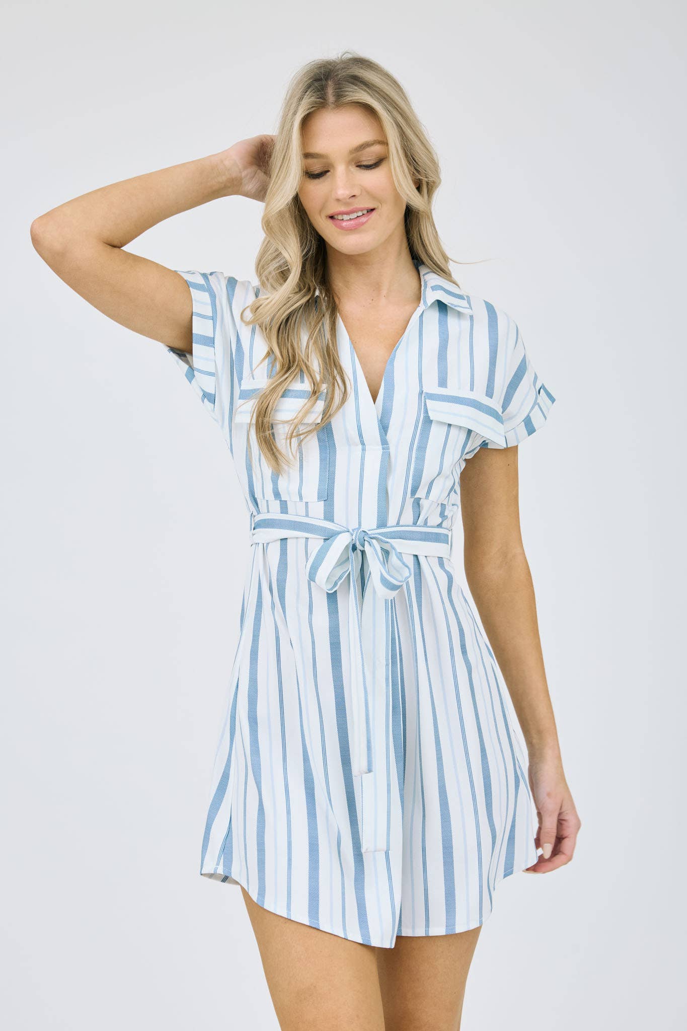Mine Belted Shirt Dress