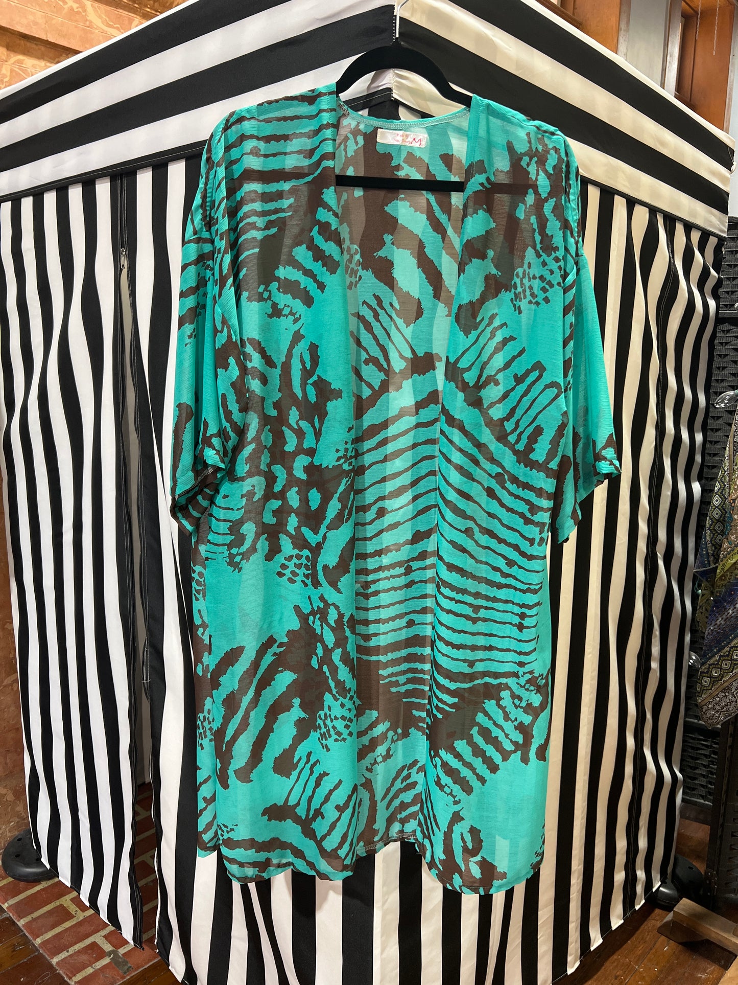 Teal Kimono Locally Handmade