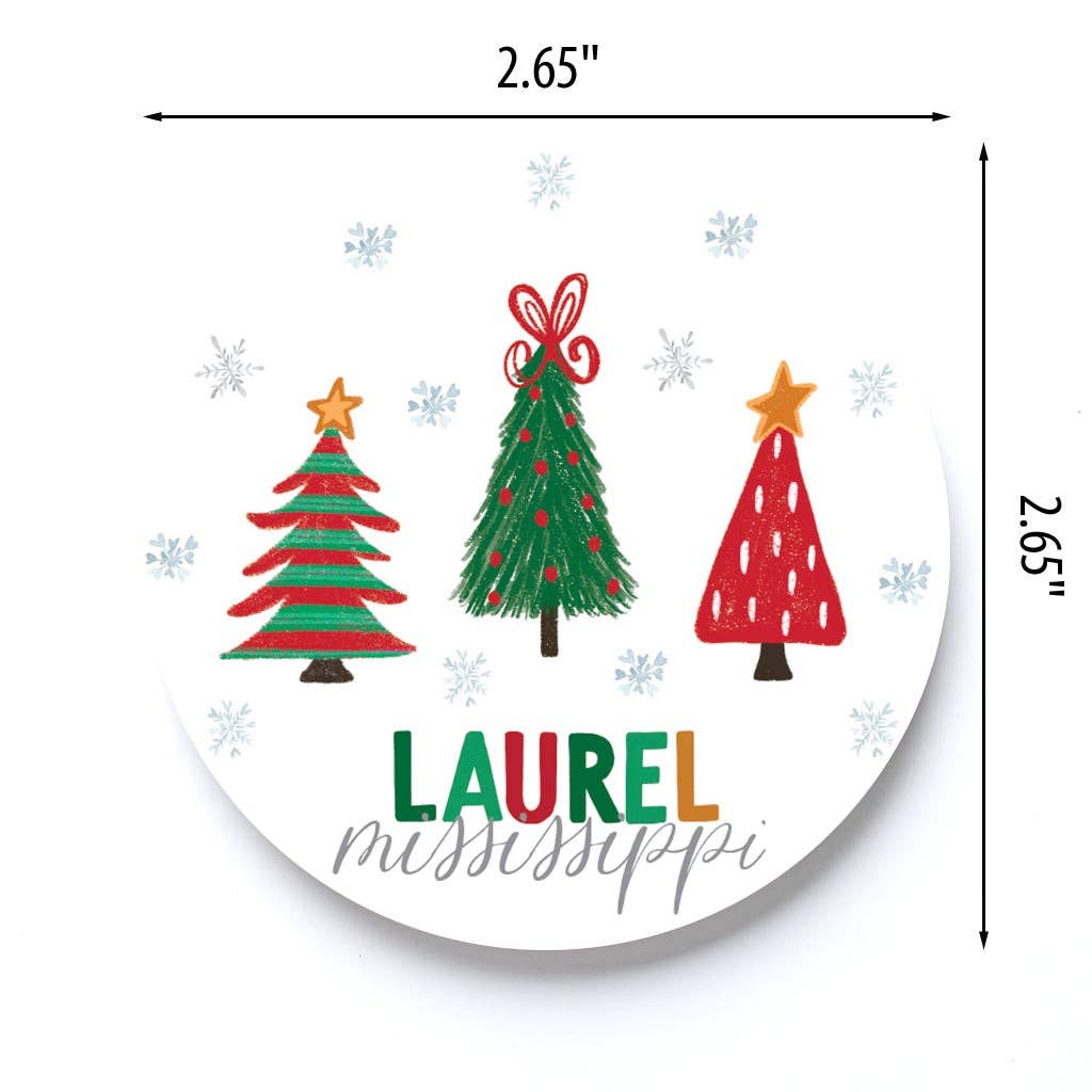 Woodville Christmas Car Coasters