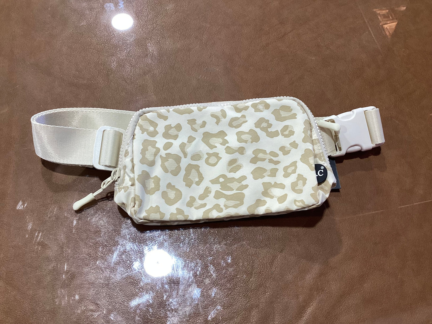 Leopard Patterned CC Belt Bag