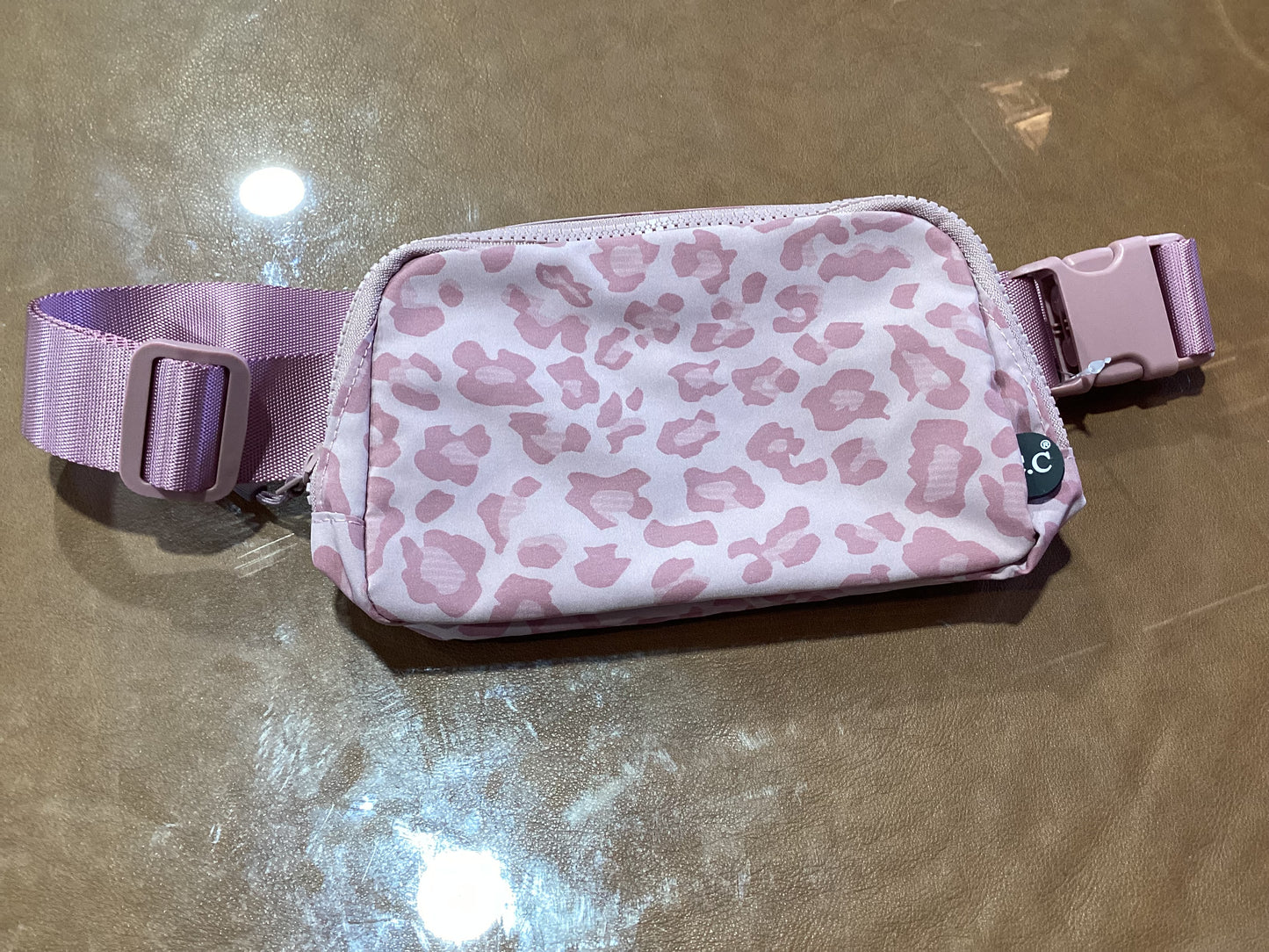 Leopard Patterned CC Belt Bag