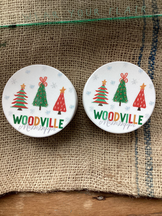 Woodville Christmas Car Coasters