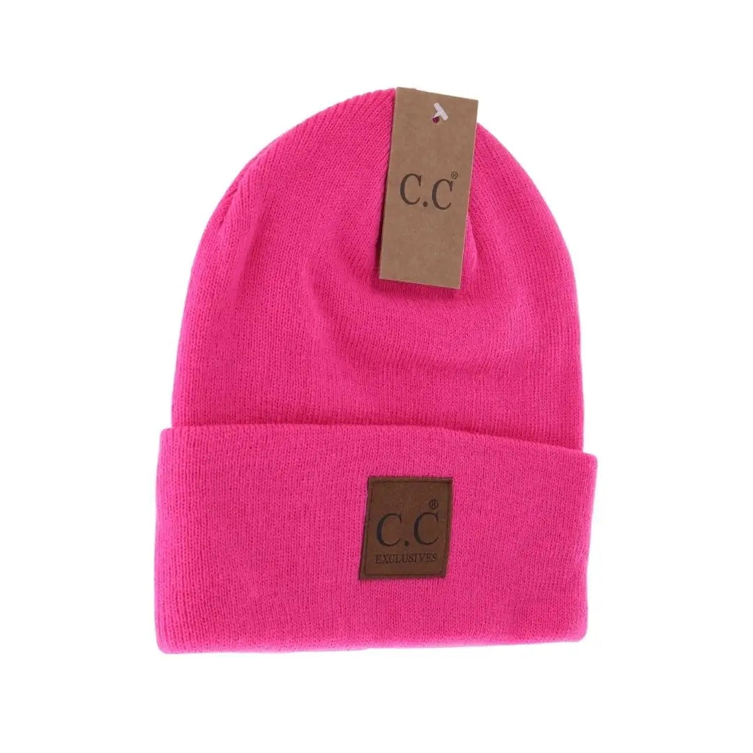 Unisex Classic Oversized Logo CC Beanie