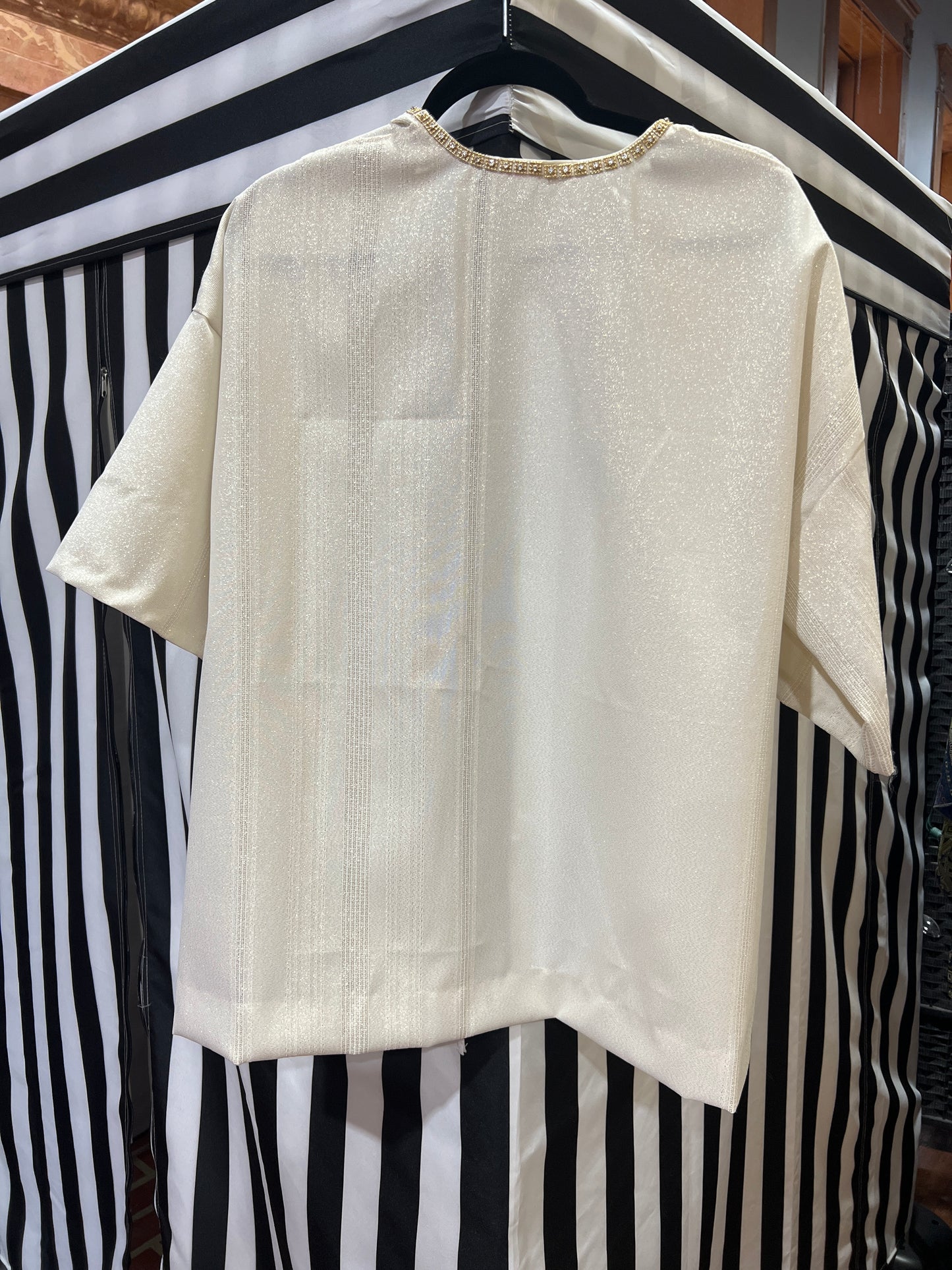 Jewel Trimmed kimono Locally Handmade